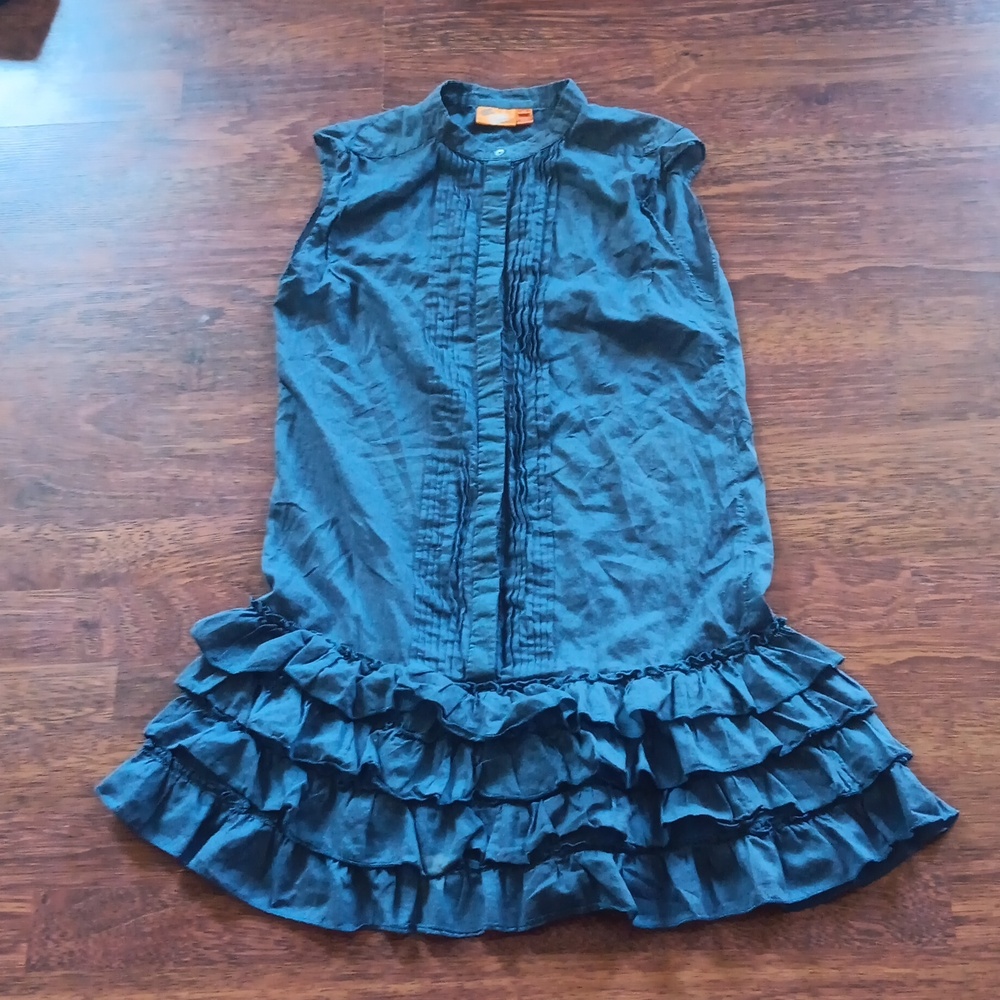 Ruffled cotton blouse